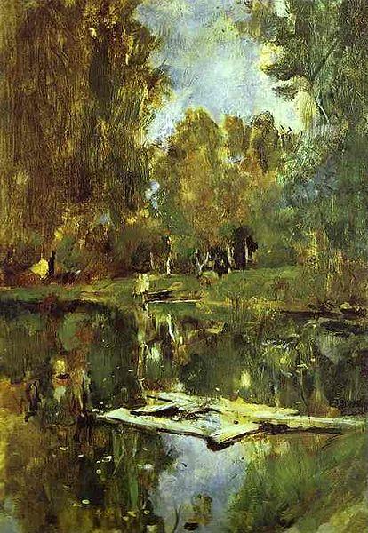 Valentin Serov Pond in Abramtsevo oil painting picture